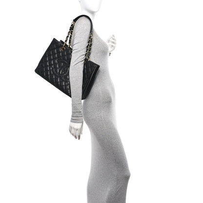Chanel Caviar Quilted Grand Shopping Tote GST Black 2 of 12