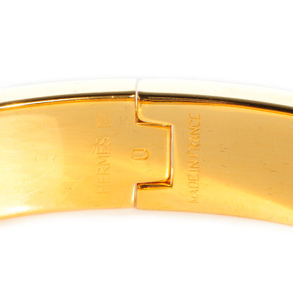 Hermes Narrow Enamel Clic Clac H Bracelet PM Bourgogne 4 of 5