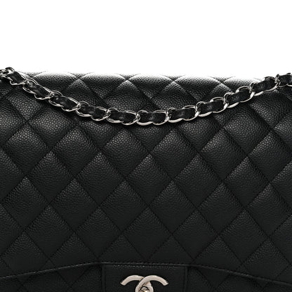 Chanel Caviar Quilted Maxi Double Flap Black 8 of 10