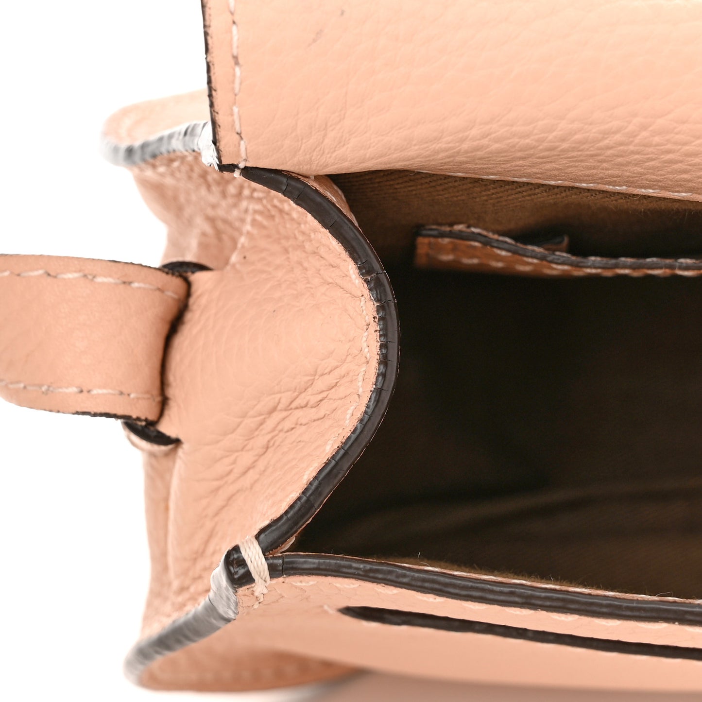 Grained Calfskin Small Marcie Saddle Bag Anemone Pink