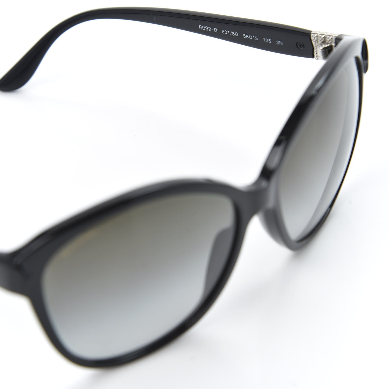 Bulgari Crystal Sunglasses 8029-B Black 6 of 7