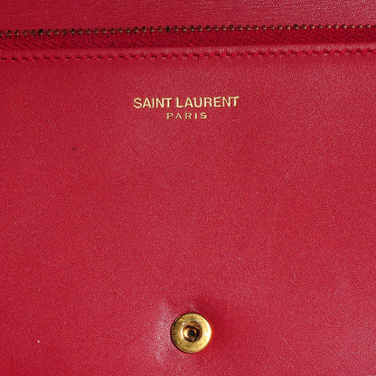 Saint Laurent Leather Classic Large Marquage Flap Wallet Red 6 of 8
