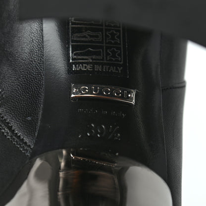 Gucci Malaga Kid Chrome Ankle Boots 39 Black 6 of 7