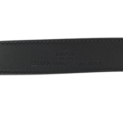 Gucci Moon Calfskin Torchon Double G 25mm Belt 75 30 Black 3 of 6
