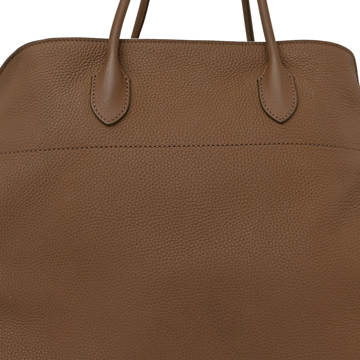 The Row Grained Calfskin Soft Margaux 17 Taupe 6 of 8