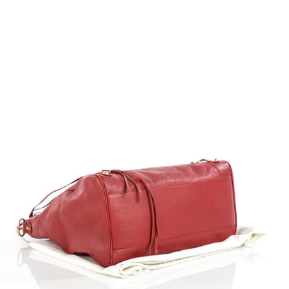 Balenciaga Sugar Goatskin Classic Gold Hardware Velo Rouge Rouge Coquelicot 4 of 15