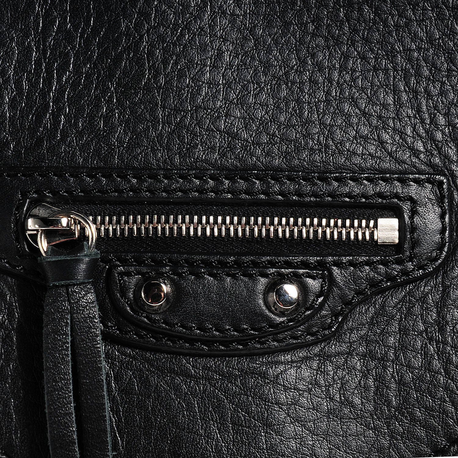 Balenciaga Calfskin Papier Sight Clutch Black 8 of 10