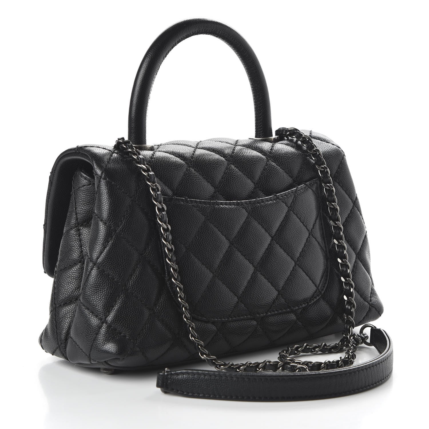 Chanel Caviar Quilted Mini Coco Handle Flap Black 2 of 9