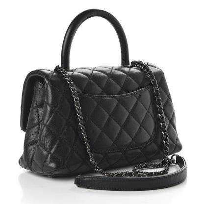 Chanel Caviar Quilted Mini Coco Handle Flap Black 2 of 9