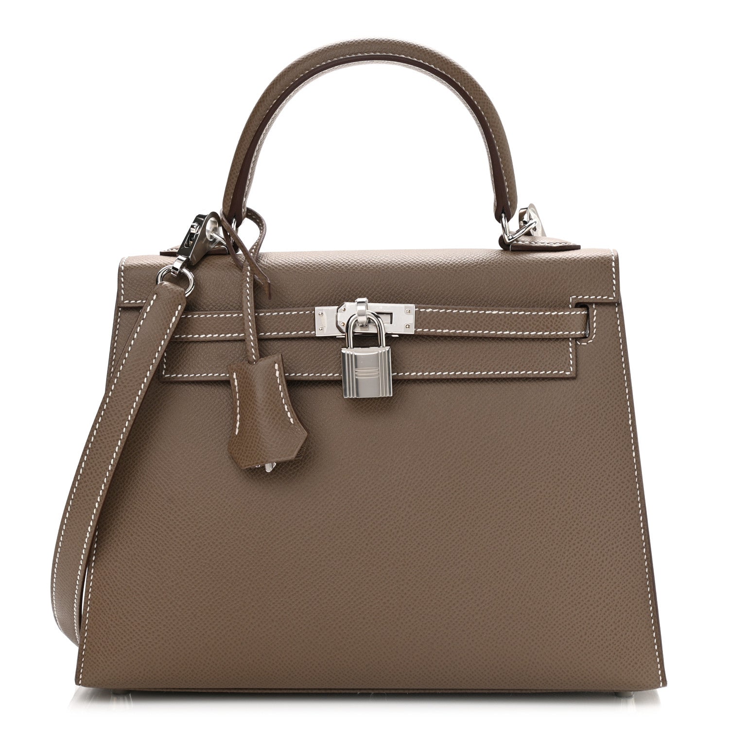 Hermes Epsom Kelly Sellier 25 Etoupe 1 of 10