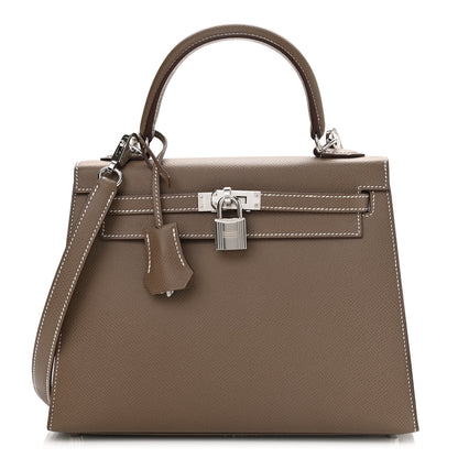 Hermes Epsom Kelly Sellier 25 Etoupe 1 of 10