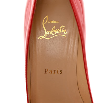 Christian Louboutin Patent New Simple 85 Pumps 40 Rouge Lipstick 6 of 10