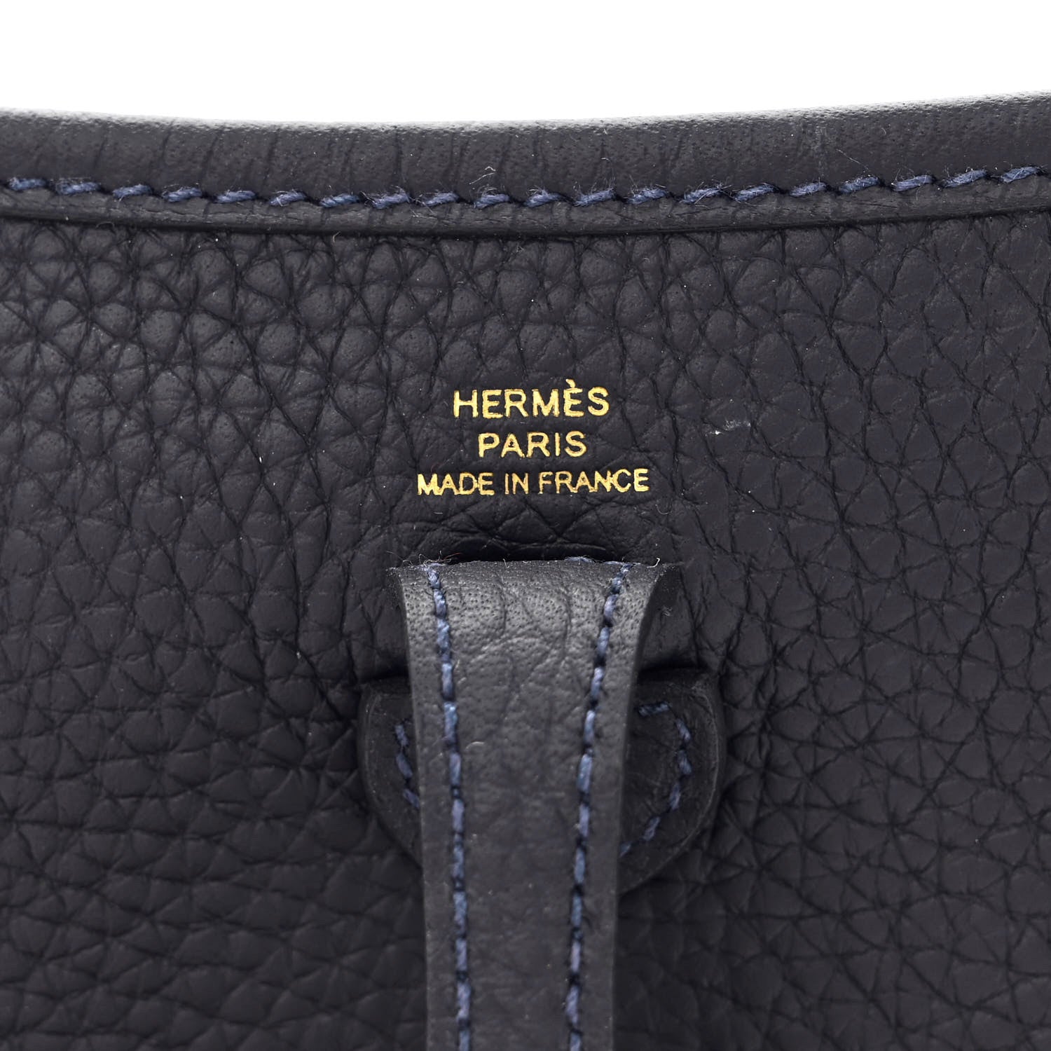 Hermes Taurillon Clemence Evelyne TPM Caban Bleu Saphir 6 of 11
