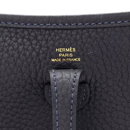 Hermes Taurillon Clemence Evelyne TPM Caban Bleu Saphir 6 of 11
