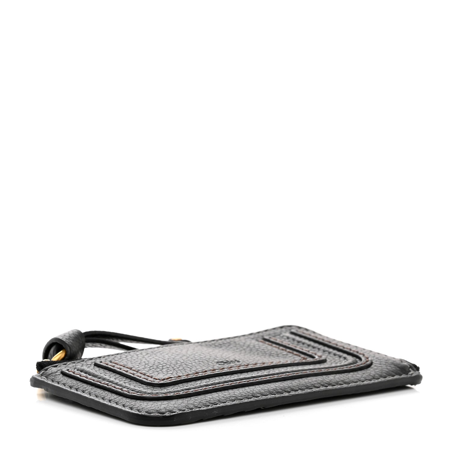Chloe Grained Calfskin Medium Marcie Zip Card Holder Black 4 of 8