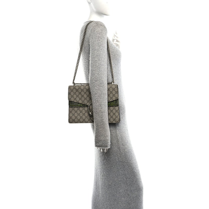 Gucci GG Supreme Monogram Snakeskin Medium Dionysus Shoulder Bag Green 2 of 10