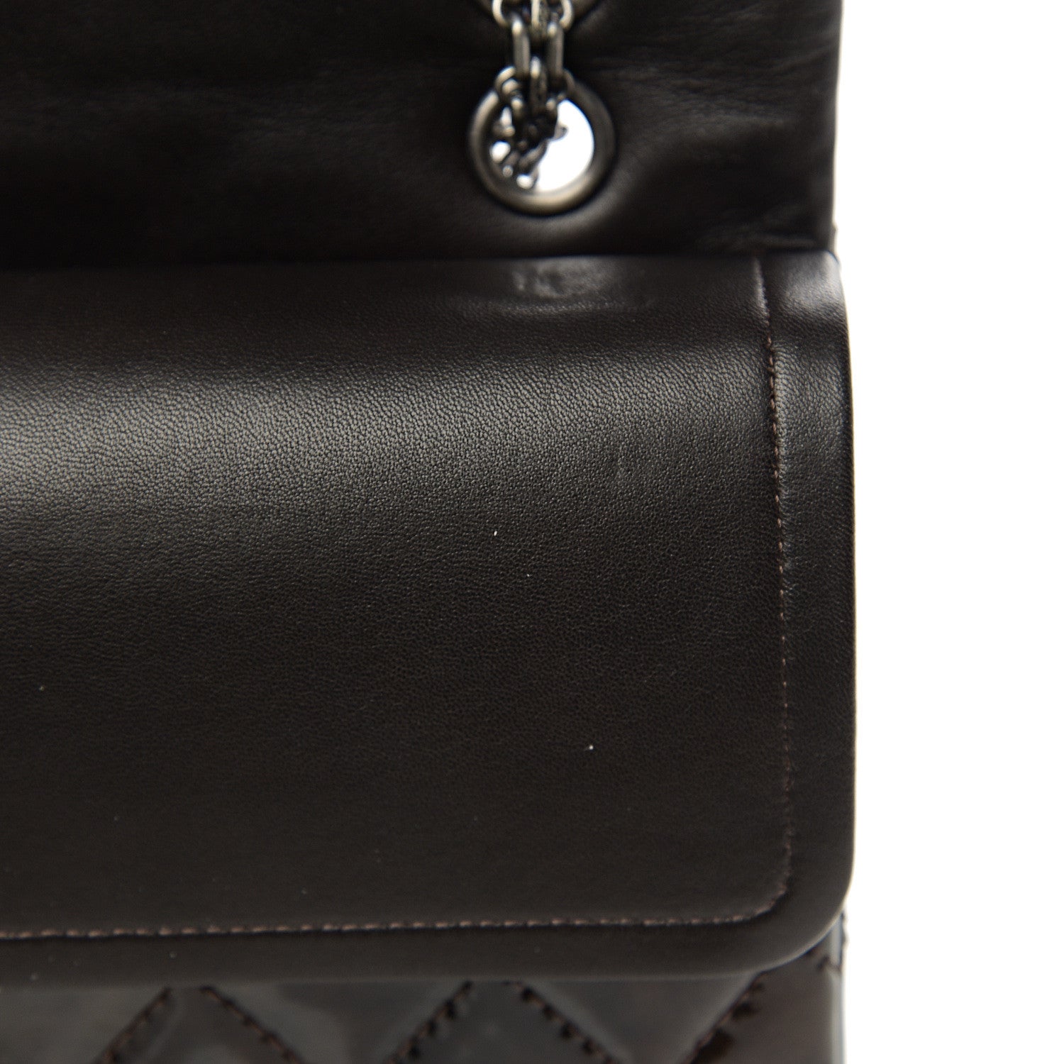 Chanel Distressed Patent Quilted 2.55 Reissue 227 Flap Black 10 of 15