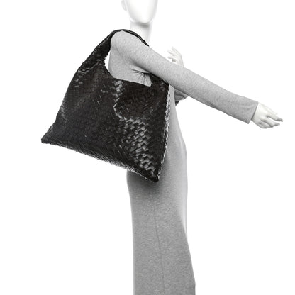 Bottega Veneta Calfskin Intrecciato Large Hop Ebano 2 of 10