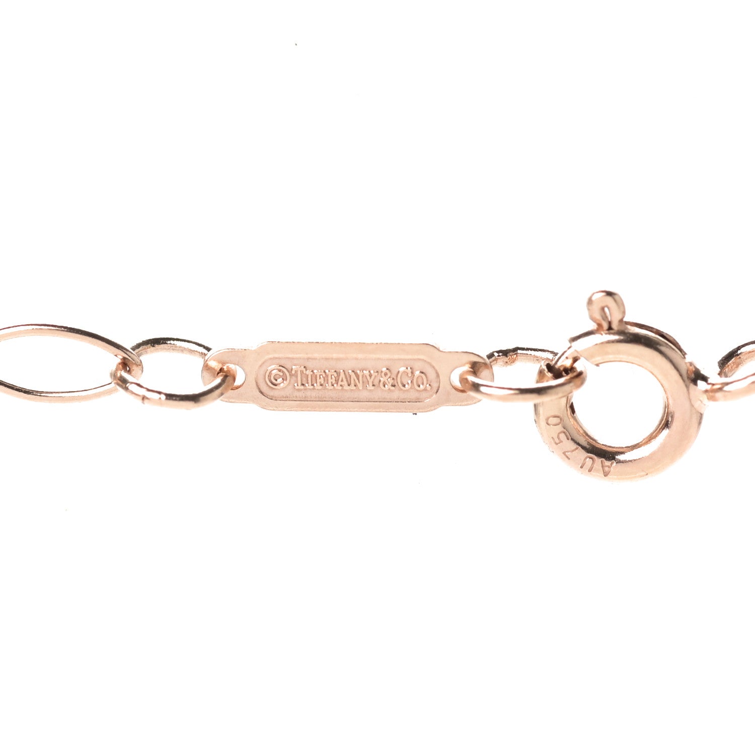 Tiffany 18K Rose Gold Oval Link Chain 24" 4 of 5