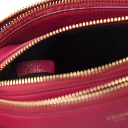 Celine Lambskin Small Trio Crossbody Bag Fuchsia 8 of 10