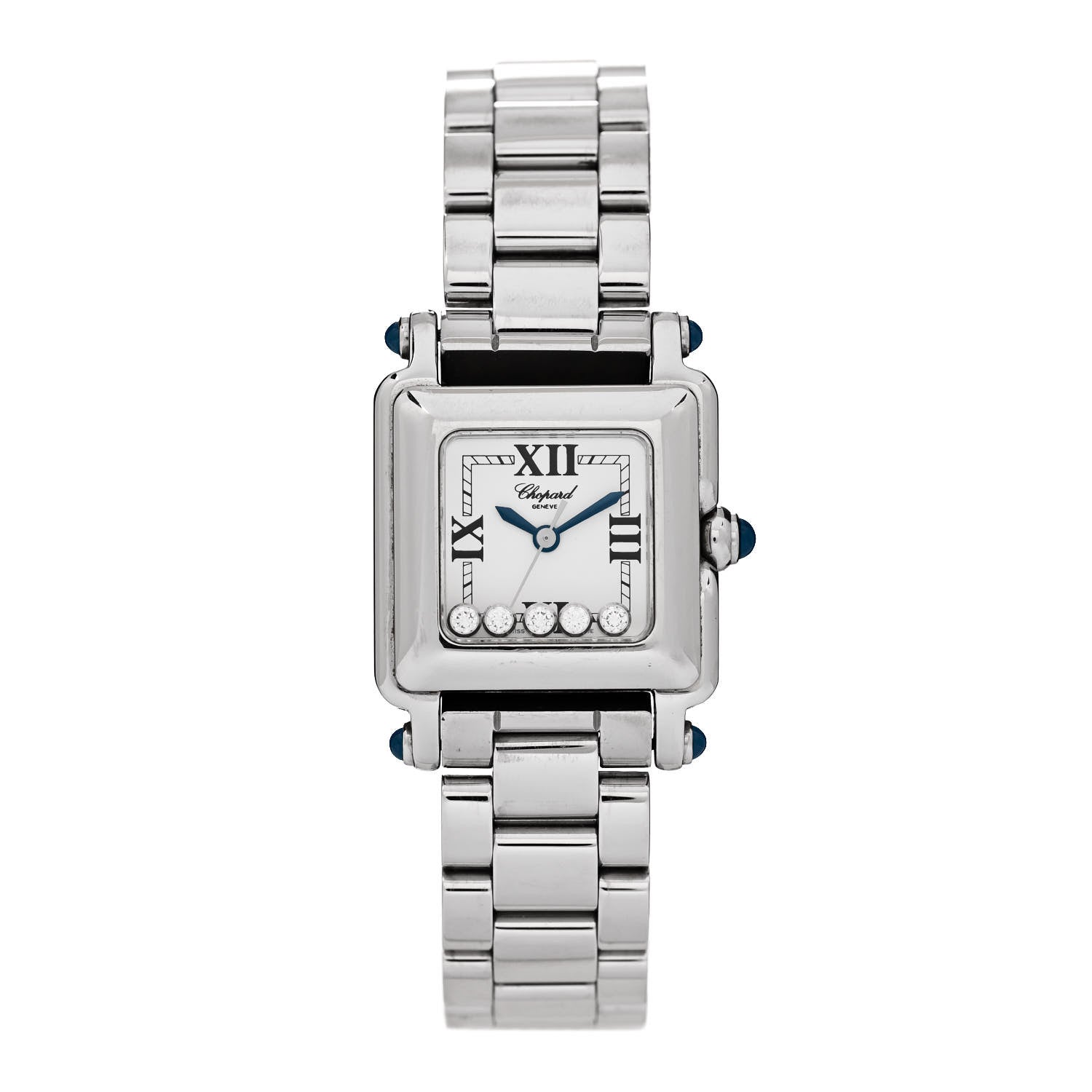 Chopard Stainless Steel 5 Diamond 23mm Happy Sport Quartz Watch 1 of 5