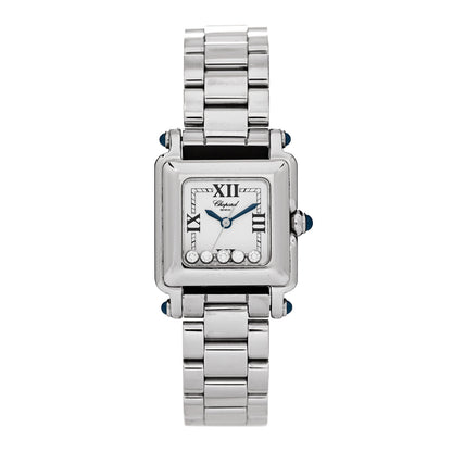 Chopard Stainless Steel 5 Diamond 23mm Happy Sport Quartz Watch 1 of 5