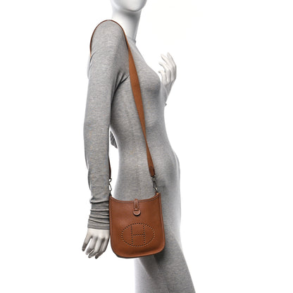 Hermes Taurillon Clemence Evelyne TPM Gold 2 of 10