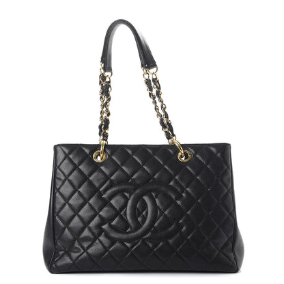 Chanel Caviar Quilted Grand Shopping Tote GST Black 1 of 18