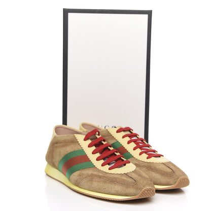 Gucci Suede Web Mens Rocket Sneakers 12 Nocciola Burro 10 of 10