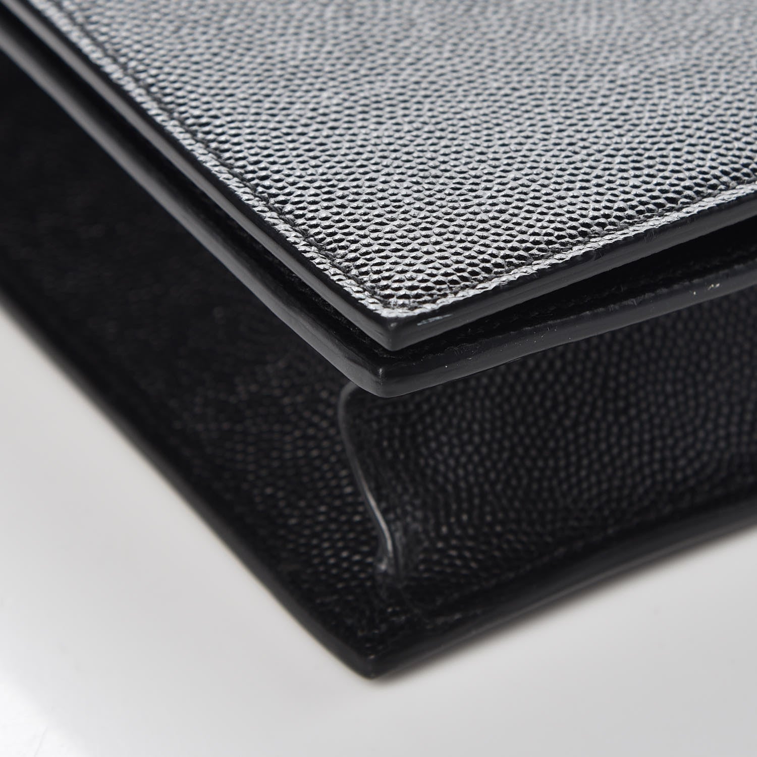 Saint Laurent Grain De Poudre Classic Monogram Kate Clutch Black 8 of 9