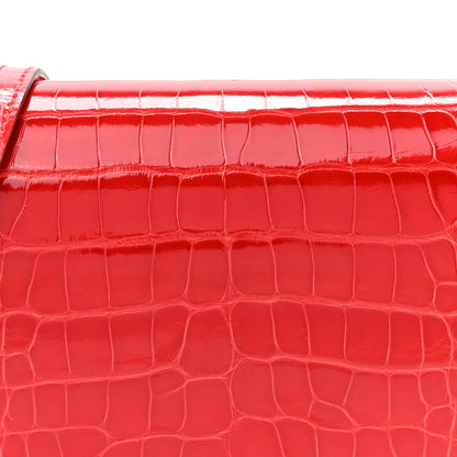 Hermes Shiny Alligator Mini Sac Roulis Bougainvillea 8 of 10