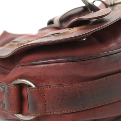 Christian Dior Calfskin Medium Gaucho Double Saddle Red 9 of 16