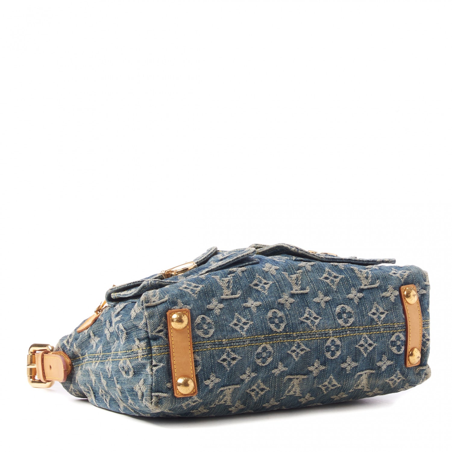 Louis Vuitton Monogram Denim Baggy PM Blue 3 of 7