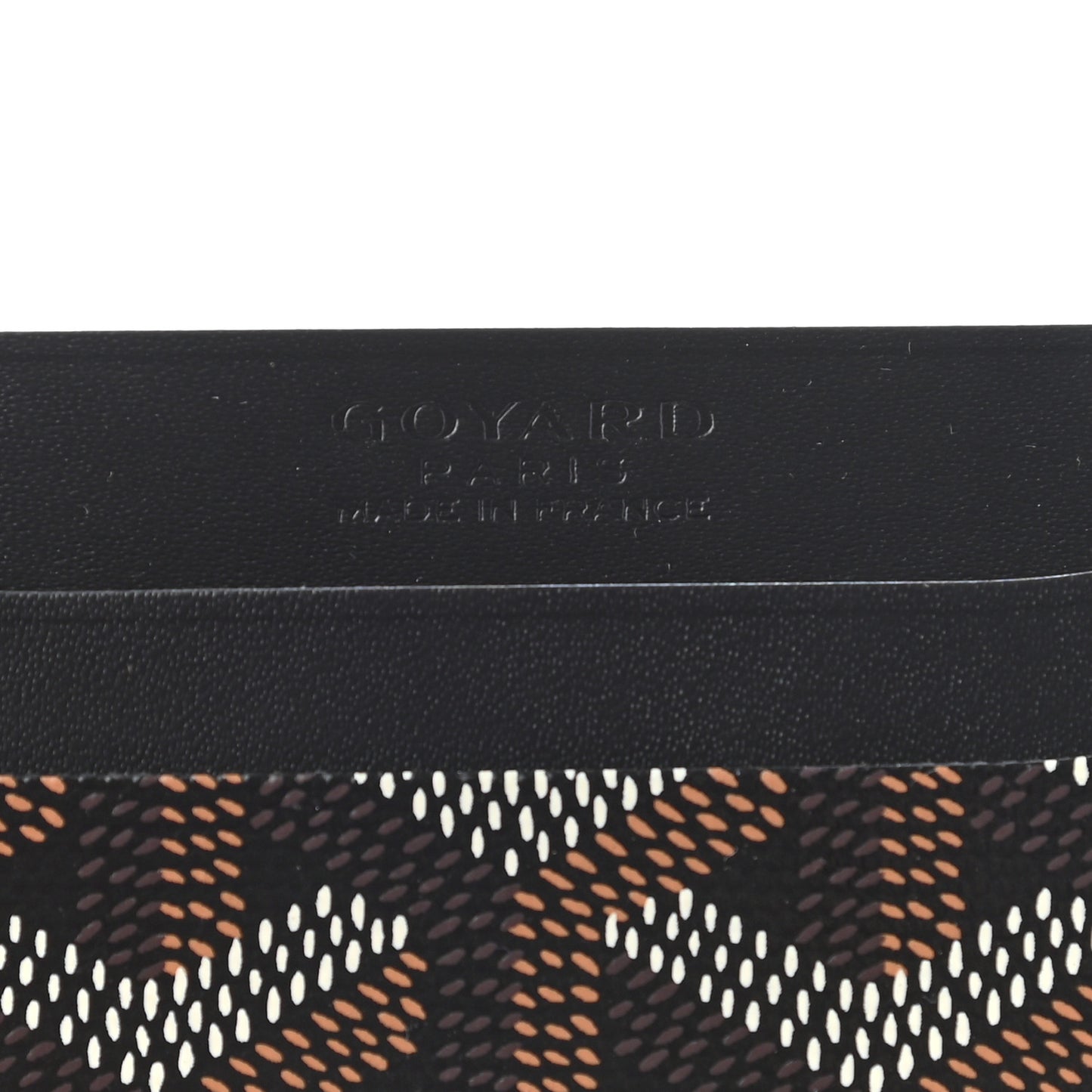 Goyardine Saint Sulpice Card Holder Black