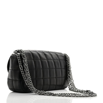 Chanel Lambskin Chocolate Bar Quilted Lambskin 4 Chain Flap Black 3 of 10