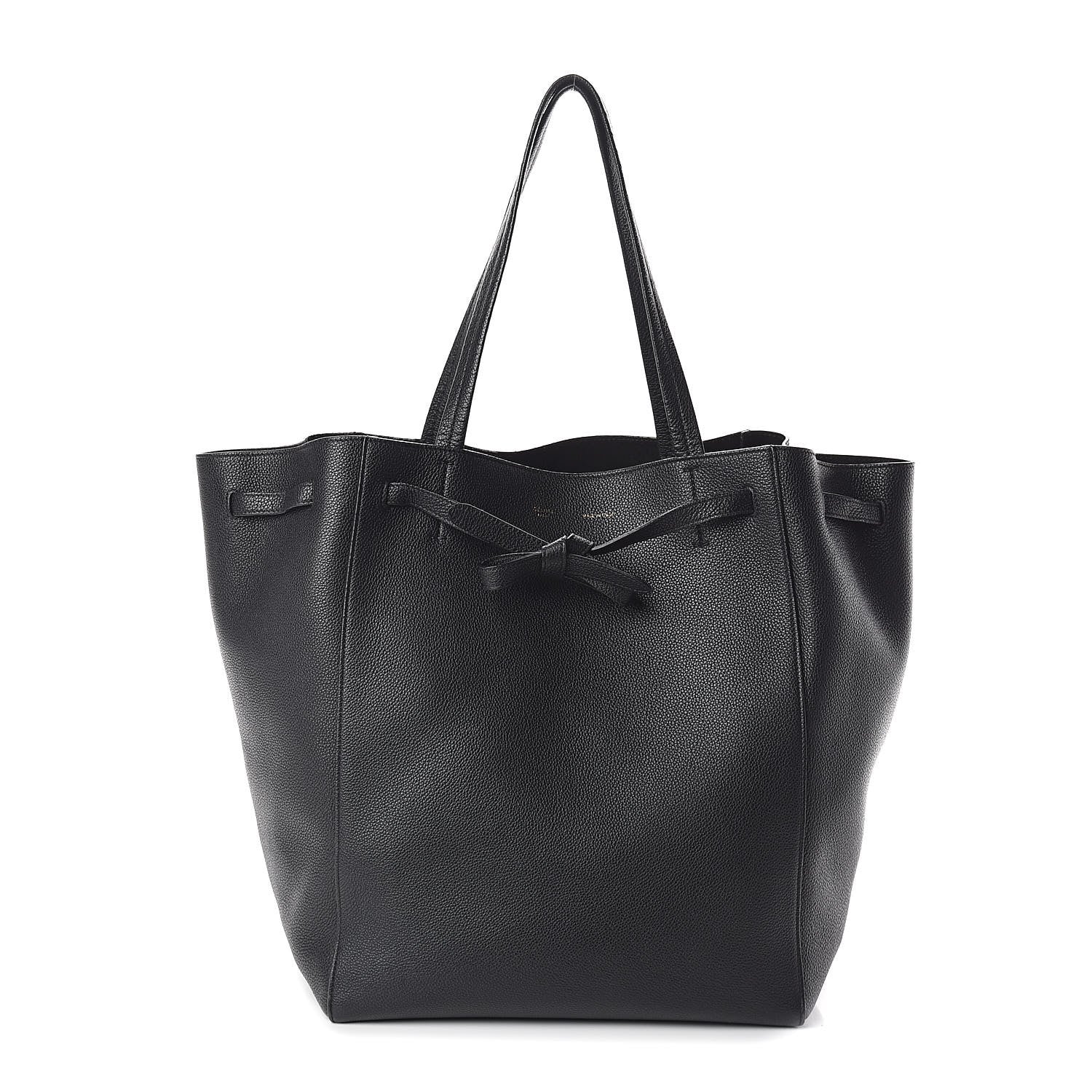 Celine Soft Grained Calfskin Medium Belt Cabas Phantom Black 1 of 9