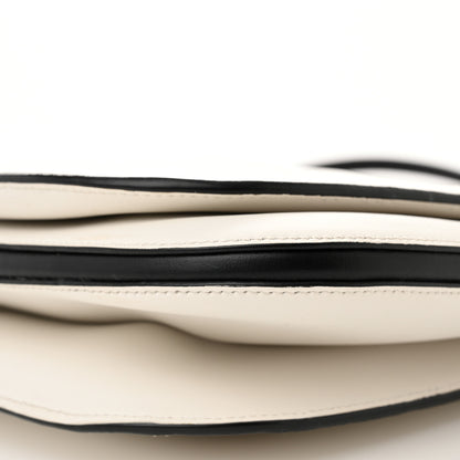 Prada City Calfskin Small Margit Bag White Black 9 of 16