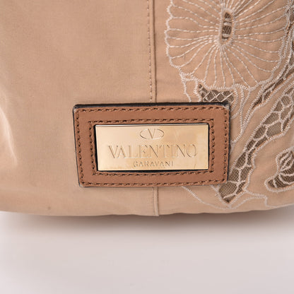 Valentino Garavani Vitello Canvas Lace Tote Beige 20 of 29