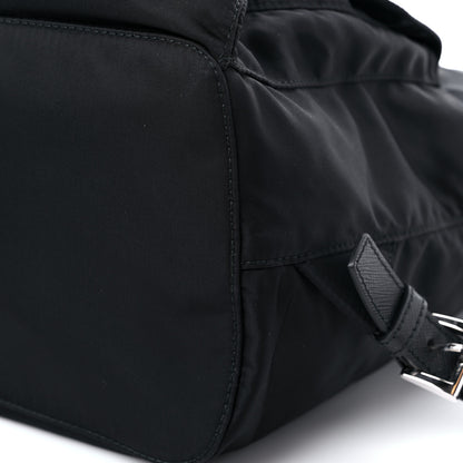 Prada Tessuto Nylon Saffiano Medium Backpack Black 9 of 15