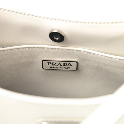 Prada Spazzolato Cleo Shoulder Bag White 6 of 10