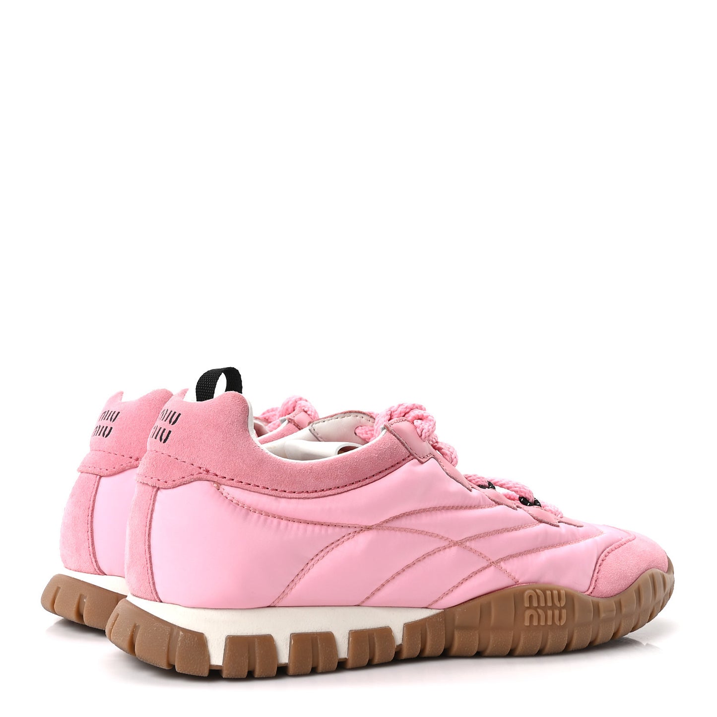Technical Fabric Suede Womens Tyre Sneakers 38 Pink