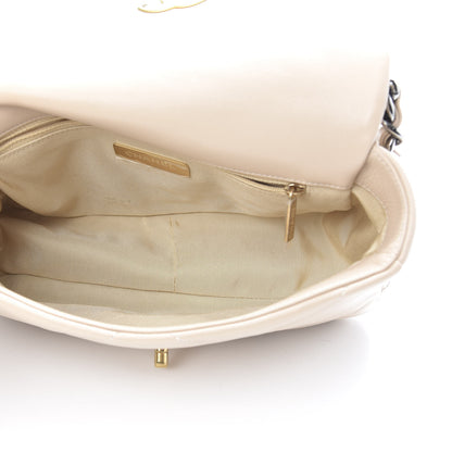 Chanel Goatskin Quilted Medium 19 Flap Beige 5 of 11