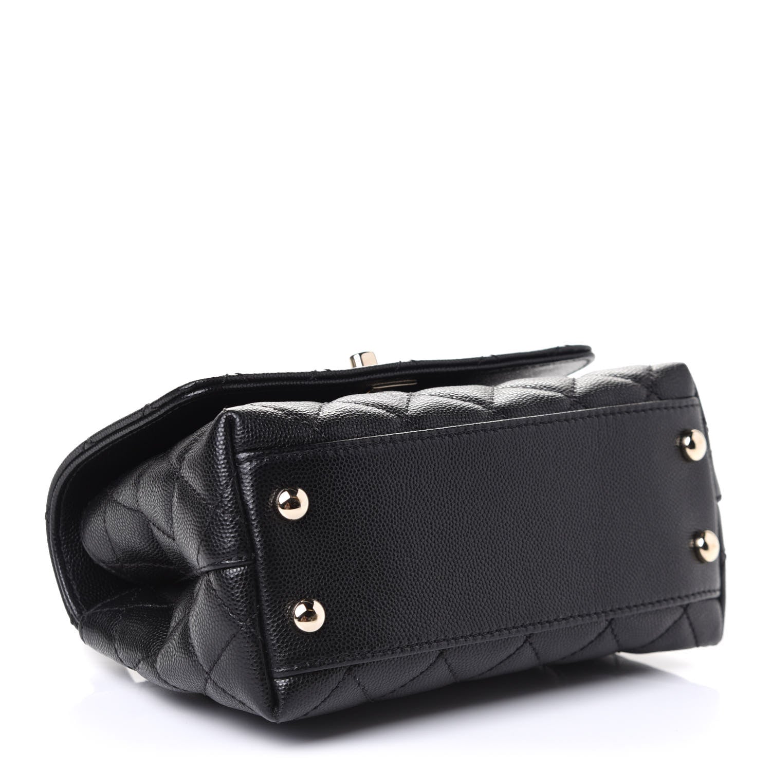 Chanel Caviar Quilted Extra Mini Coco Handle Flap Black 3 of 5