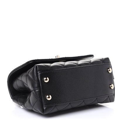 Chanel Caviar Quilted Extra Mini Coco Handle Flap Black 3 of 5
