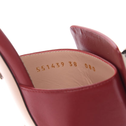 Gucci Malaga Kid Crystal Square G Madelyn Mules 38 Romantic Cerise 10 of 11