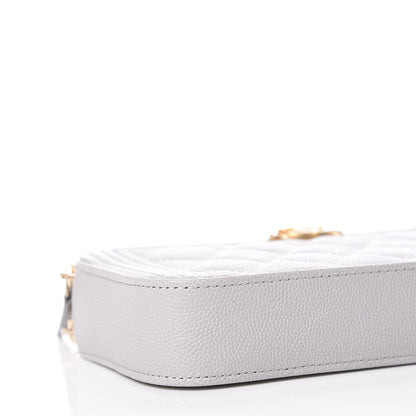 Chanel Caviar Quilted Small Boy Clutch With Chain Grey 10 of 11