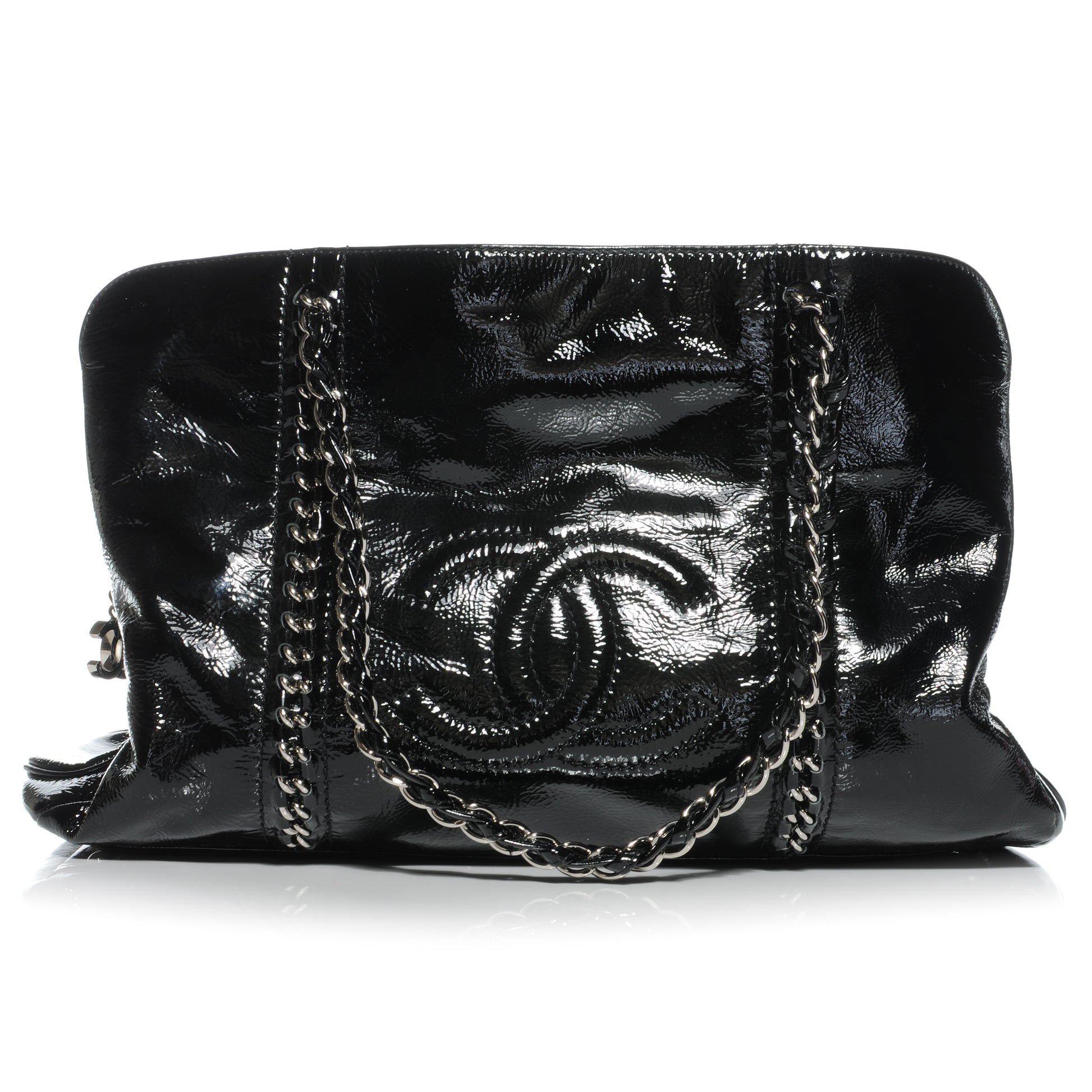 Chanel Patent Calfskin Large Luxe Ligne Tote Black 1 of 10