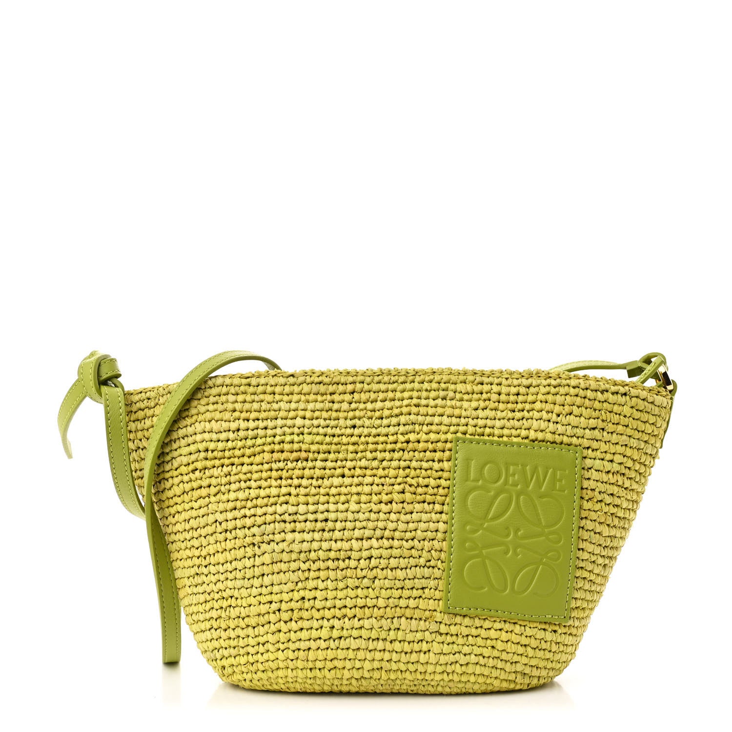Loewe Raffia Crossbody Bag Meadow Green 1 of 10