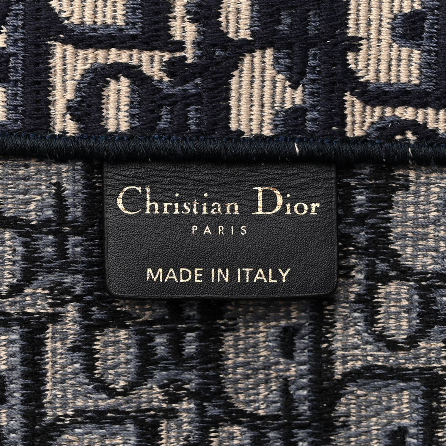 Christian Dior Oblique Large Book Tote Blue Multicolor 6 of 12