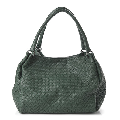 Bottega Veneta Nappa Intrecciato Parachute Bag Green 1 of 9